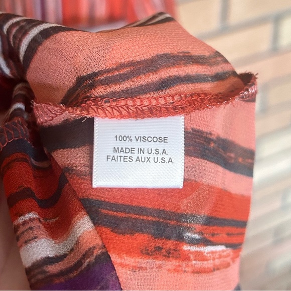 Misa Los Angeles Ofelia Striped Chiffon Long Shirt Dress Size XS - Picture 5 of 7